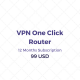 VPN One Click Router 12 Months Subscription