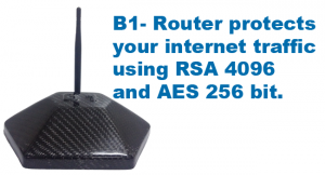 B1 Router - Protect your Internet Traffic using RSA 4096 and AES 256 bit